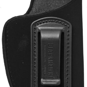 Blackhawk Inside The PantsBlack Suede 3-4" Med Auto Right Hand - Black Color | 3-4" Barrel Medium Auto Gun Mod | Smooth Material