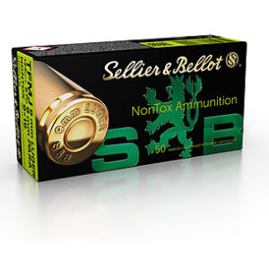 Sellier & Bellot Full Metal Jacket 9mm Ammo 124 gr 50 Round Box - Brass Casing