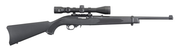 Ruger 10/22 Carbine .22LR Semi Auto Rifle - 10+1 Rounds | 18.5" Barrel | Black Synthetic Stock | Blue/Black