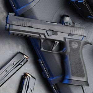 USED SIG SAUER P320 X-FIVE LEGION, 9MM - 21+1 Rounds | 5" Barrel | Polymer Grips | Blue/Black | Optics Included Sights