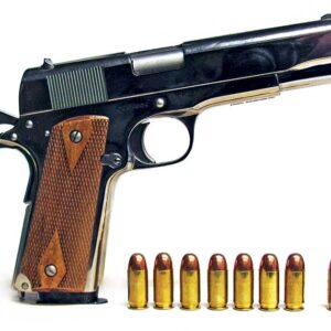 Cimarron Firearms 1911A1 Standard 45 ACP Pistol 5" Barrel 8+1 Round Parkerized Slide Walnut Grip Parkerized Frame